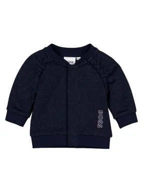 Boss Sweat Jacket Navy
