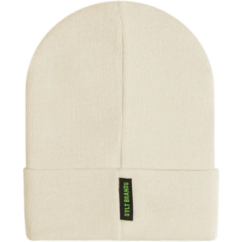 Ethan Fashion Beanie - Beige, 3D SYLT Schriftzug, Sylt Brands Mützen