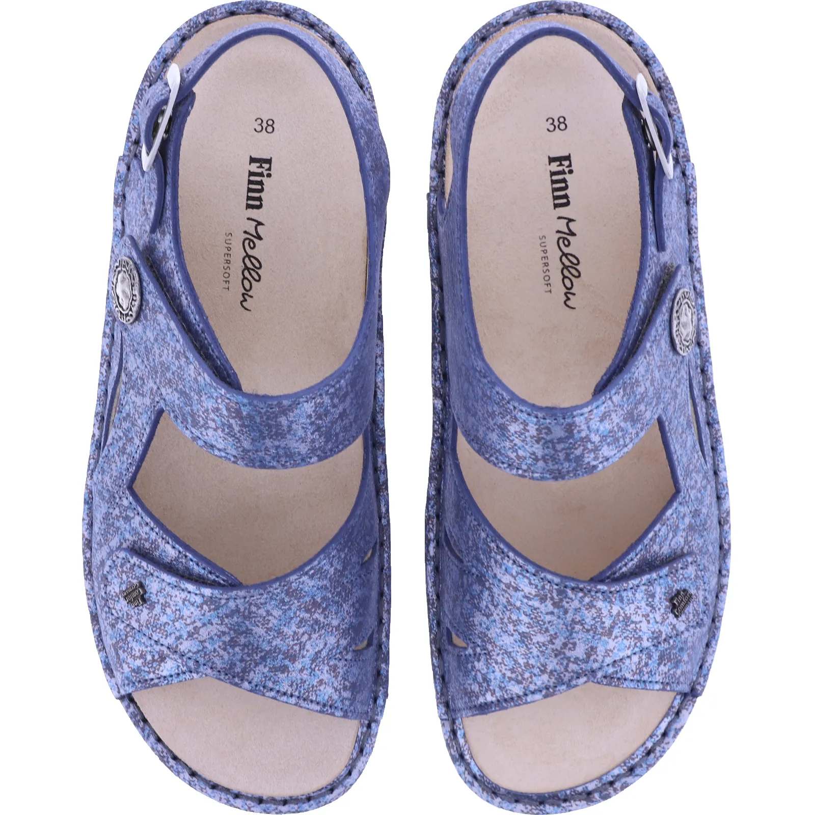 Finn Comfort | Barbuda | Jeans-Blau | "Mellow-Supersoft" | Wechselfußbett | 02641-288124 | Damen San