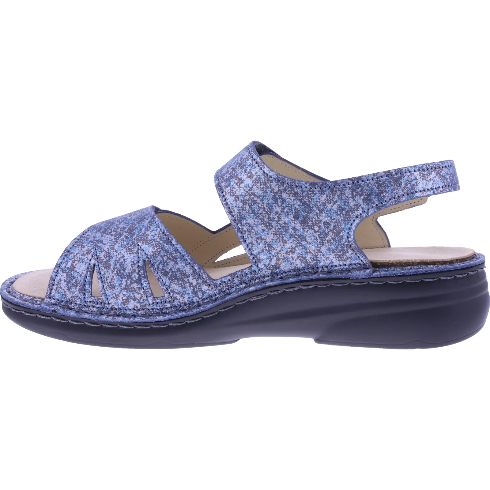 Finn Comfort | Barbuda | Jeans-Blau | "Mellow-Supersoft" | Wechselfußbett | 02641-288124 | Damen San