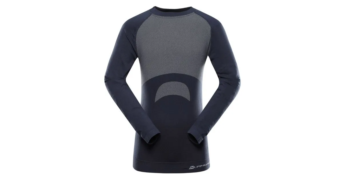 Kinder Funktionsunterwäsche - T-Shirt ALPINE PRO AMBOSO Mood Indigo Blue L