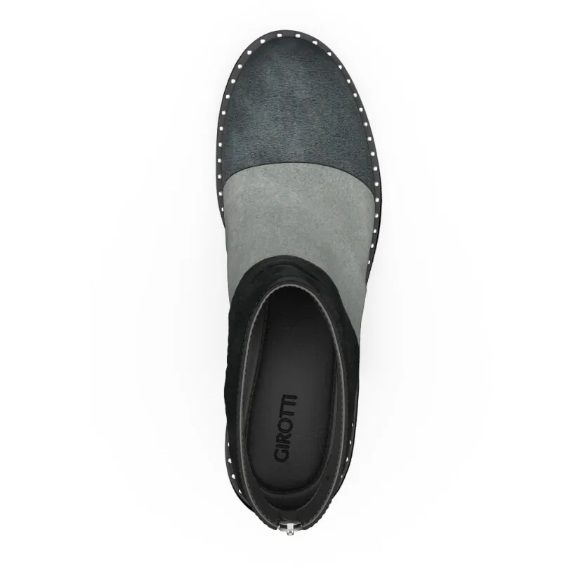 Stiefeletten mit Falten-Optic 7693