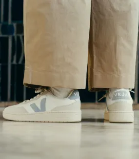 Veja Herren Schuhe V-90 LEATHER white steel